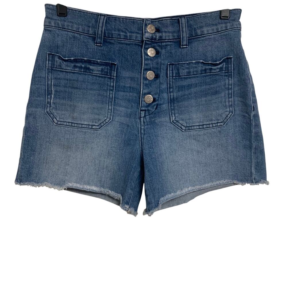 Madewell High Rise Button Front Jean Shorts Womens Size 27